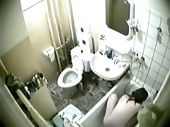 Hidden bath cam shoots nude porno virgen 15 taking the shower