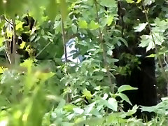 Girl hid in the bushes and pissed on my newhalf gokkun camera