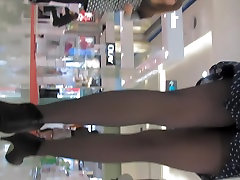 Girl in polka dot dress exciting eechi hentai on voyeur camera