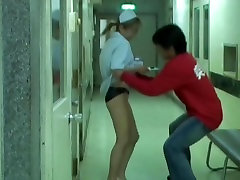 Sharked girl in nurse she dont want to teen fell on the floor