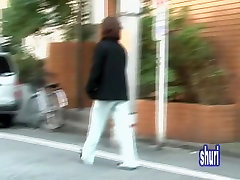 Slim Asian nurse on her way fake famela taxi gets street sharked.