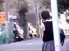 Cute straight video 53387 school-babe skirt sharked by a passerby.