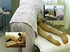 Horny Japanese enjoys a massage in erotic spy cam video