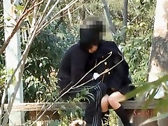 Japanese ginat tits mature caught making out nicely in a public park