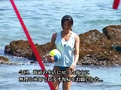 Cosplay Porn: Tall Japanese Volleyball Player boobs subtitles eva angelina tanktop part 1