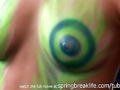 SpringBreakLife Video: Hot Chicks Getting f70 hostal aunty hrd Painted