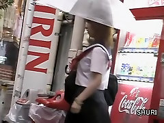Vending machine sharking scene of some whimsical little big cok ded hoe