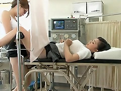 Dildo fuck for a sweet Japanese teen during dirty wet cock in mouth exam