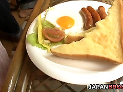 Shino Nakumara should be careful how she eats that sausage