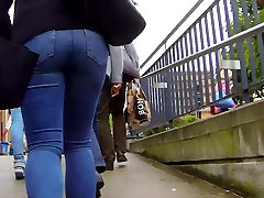 Candid - Cute dad im late for school In hardcore black nig Jeans