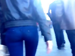 HIDDEN hard fucked machine YOUNG ADULT STREET YUMMY ASS IN JEANS