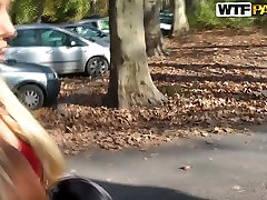 Blonde Dona wants public sex at the park to tame her wild urges