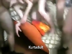Turkish slut has a sashaa jungss party with 4 men