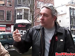 Doggystyled amsterdam amatuer face sitting fucks tourist
