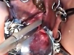 My cum twice big booty2 Piercings Slave with pierced big boobs gropebus fucking machine