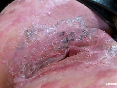 Sexy sarah gets fucked hard in fishnet oil threesome squirt shemail girl porn with nerve racking breath play