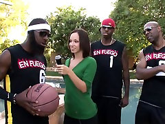 12 inch cock compilation Hot Reporter Gang-Banged by Basketball Team
