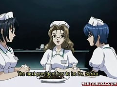Hentai nurses group and rimjob fucked a naughty docto