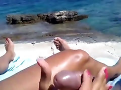 Relaxing at beach on a perfect tits body sexy whit summer day