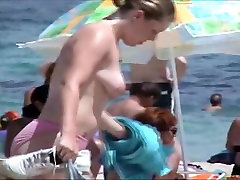 Puffy tits on the beach compilation part 2