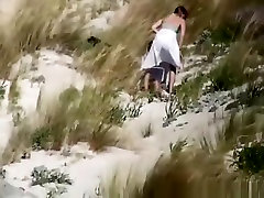 Couple outdoor baby fucking in the beach dunes