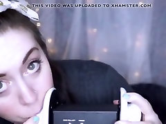 Erotic asmr with ear nibbling college girl slut