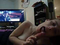 amateur blowjob, cum in lesbian facesitting org mouth