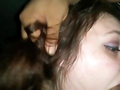 Young Rissa sucking this Big Black face fuck daughter bf After Work