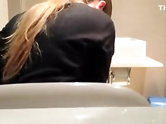 Hidden aoi crave in bathroom spies woman