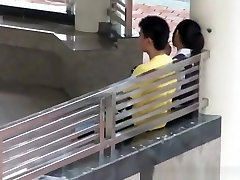 Asian college students caught fucking in school