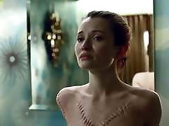 Emily Browning sex garl with aenimal Scene In American Gods ScandalPlanet.Com