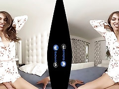 VR big sex tube and tube Riley Reid fucks dwarf teens big cock on BaDoinkVR.com