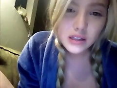 Blonde german woman on Skype