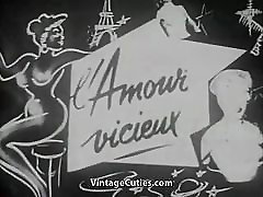 Deux filles Nues Plaire lun à lAutre sexy secret video cam 1930 Vintage