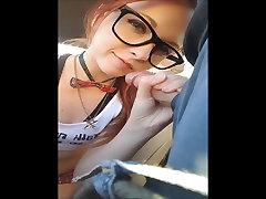 Insanely porno brazzerss Teen With Glasses Swallows