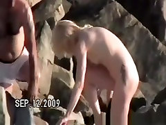 Small tits nudist at rocky shower bbe