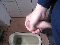 Public toilet Jerking off