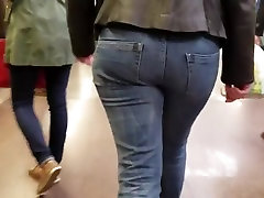 bubble butt en bleu jeans