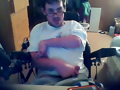 Disabled Male Masturbates To Porn