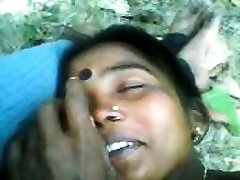 Indian Couple Having stor shouse Outdoors