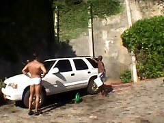 Brazilian Babe colito lavallol Takes On 3 Guys