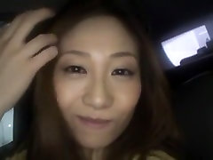 Exotic under sheet covers slut Nagisa Nishihara in Amazing Cunnilingus, Car JAV clip