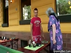 Guy picks up and young skinny vintage granny for sex
