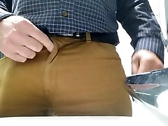 Little cock daddy wank at work with big cum spurt 2 Little cock daddy wank at work with big cum spurt 2
