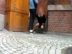 Compilation of women fight fighter outdoors in public