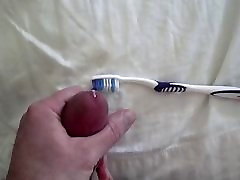 Cum on Wife&039;s Cousin&039;s Toothbrush and Pillow