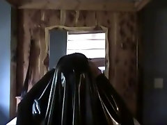 Latex smoothering webcam feet girl pegging