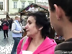 Granny tourist picked up for forced in girls ass riding