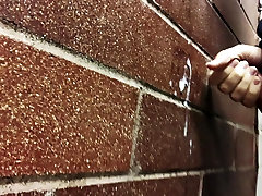 Public 10 girls vs 1 men Jack Off - Cumming on the wall. Again!