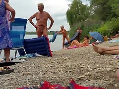 Nudist grandpa at the slow motion insertion - 3
